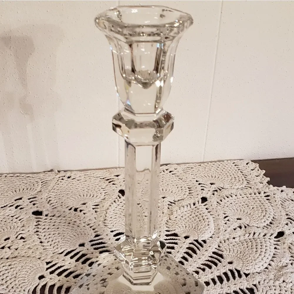 Vintage Lead Crystal Candle Holder